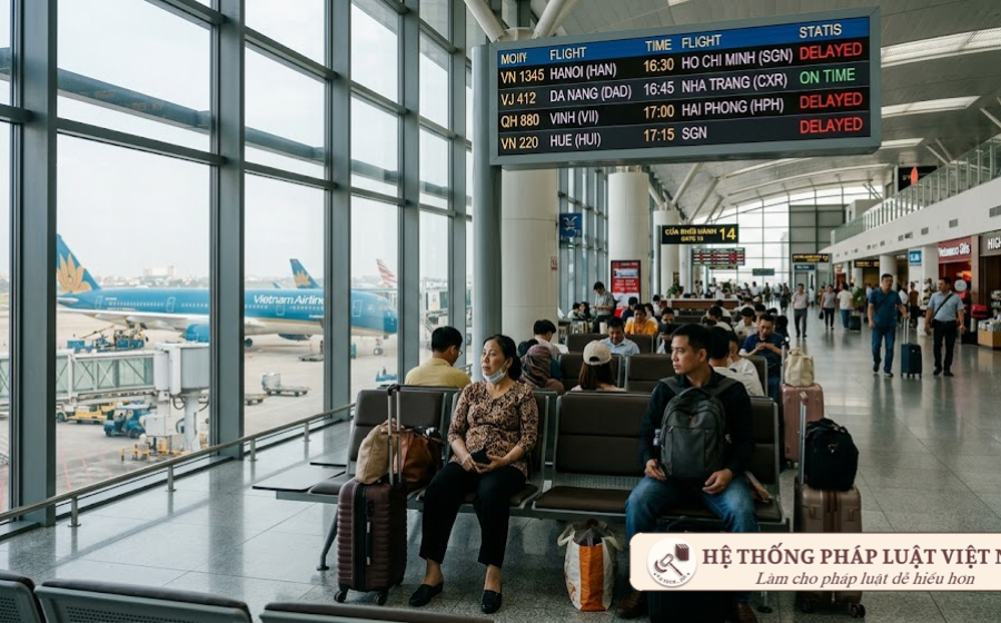 Bay delay từ 4 tiếng trở lên: Hành khách được hoàn tiền vé 100% và bồi thường thế nào từ 01/7/2026?