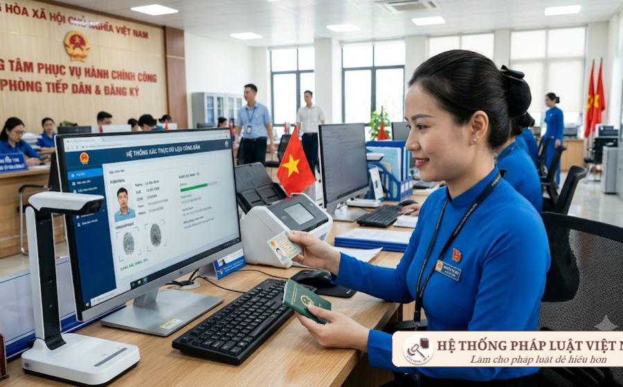 Cơ quan tiếp nhận được khai thác dữ liệu dân cư xác thực người yêu cầu cung cấp thông tin từ 01/9/2026
