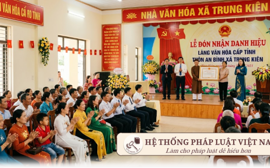 Bộ tiêu chuẩn mới xét tặng danh hiệu Thôn, tổ dân phố văn hóa áp dụng từ tháng 10/2026