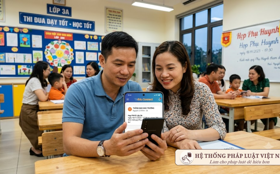 Phụ huynh có bị bắt buộc dùng ứng dụng liên lạc có phí của nhà trường từ 15/11/2026?