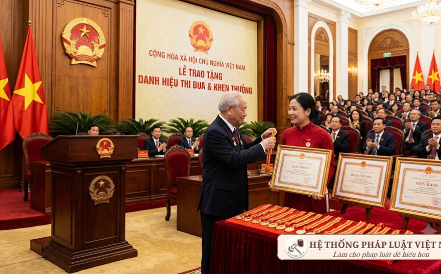 Mức tiền thưởng danh hiệu thi đua từ ngày 01/10/2026: Cập nhật chi tiết theo Nghị định 368/2026/NĐ-CP